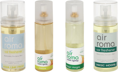 Airroma Aqua Lime Fresh, Jasmine, Magic Mogra Spray(520 ml)