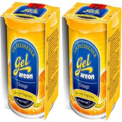 areon Orange Car Freshener Diffuser Car Perfume(2 x 80 g)