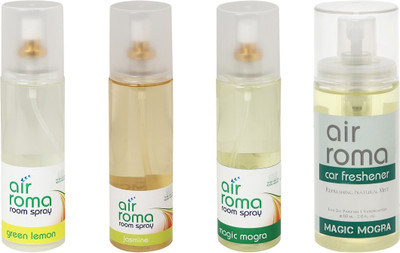 

Airroma Green Lemon, Jasmine, Magic Mogra Spray(660 ml)