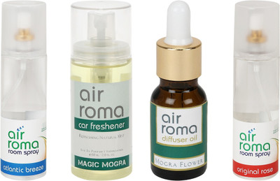 

Airroma Atlantic Breeze, Magic Mogra, Mogra Flower, Original Rose Aroma Oil, Spray(490 ml)