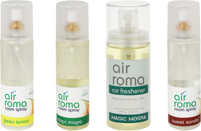 

Airroma Green Lemon, Magic Mogra, Sweet Sandal Spray(660 ml)