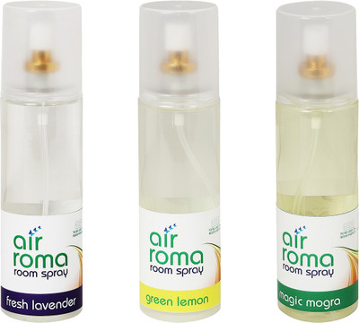 

Airroma Fresh Lavender, Green Lemon, Magic Mogra Spray(600 ml)