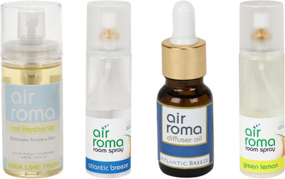 

Airroma Aqua Lime Fresh, Atlantic Breeze, Green Lemon Spray(490 ml)