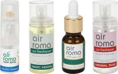 

Airroma Atlantic Breeze, Magic Mogra, Mogra Flower, Original Rose Aroma Oil, Spray(350 ml)