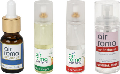 

Airroma Atlantic Breeze, Magic Mogra, Original Rose Aroma Oil, Spray(490 ml)