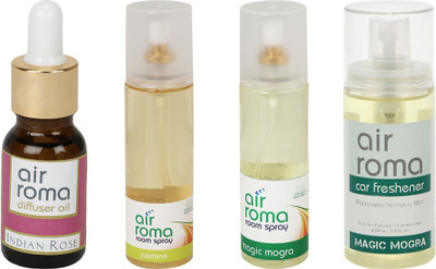 

Airroma Indian Rose, Jasmine, Magic Mogra Aroma Oil(490 ml)
