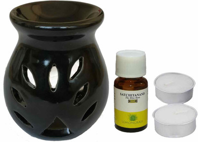 Satchitanand Lemongrasss Diffuser Set Leafy Handi(4 x 2.5 ml)