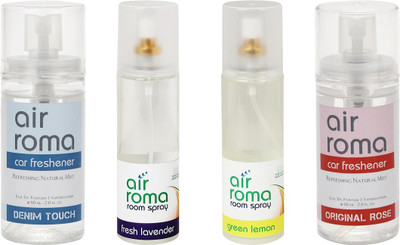 

Airroma Denim Touch, Fresh Lavender, Green Lemon, Original Rose Spray(520 ml)