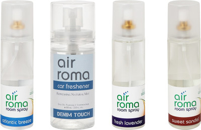 

Airroma Atlantic Breeze, Denim Touch, Fresh Lavender, Sweet Sandal Spray(660 ml)