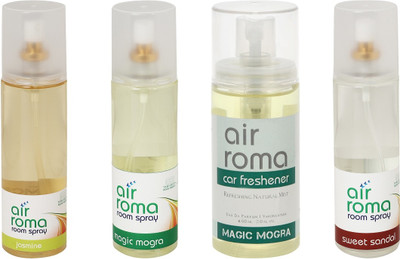 

Airroma Jasmine, Magic Mogra, Sweet Sandal Spray(660 ml)