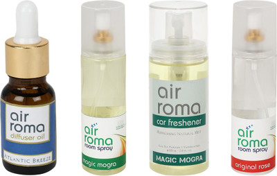 

Airroma Atlantic Breeze, Magic Mogra, Original Rose Aroma Oil, Spray(490 ml)