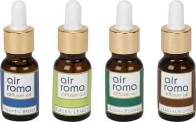 

Airroma Atlantic Breeze, Green Lemon, Mogra Flower, Sandalwood Car Freshener(90 ml)