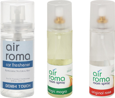 

Airroma Denim Touch, Magic Mogra, Original Rose Car Freshener(460 ml)