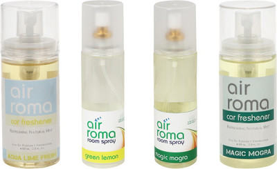 

Airroma Aqua Lime Fresh, Green Lemon, Magic Mogra Spray(520 ml)