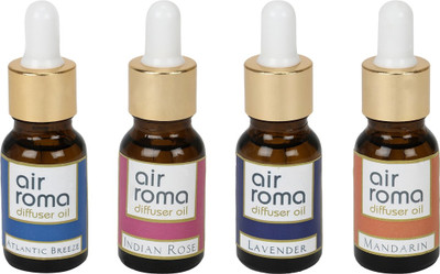 

Airroma Atlantic Breeze, Indian Rose, Lavender, Mandarin Car Freshener(90 ml)