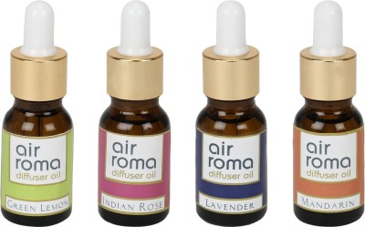 

Airroma Green Lemon, Indian Rose, Lavender, Mandarin Car Freshener(90 ml)