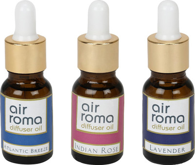 

Airroma Atlantic Breeze, Indian Rose, Lavender Aroma Oil(45 ml)