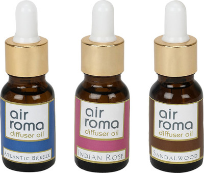 

Airroma Atlantic Breeze, Indian Rose, Sandalwood Aroma Oil(45 ml)
