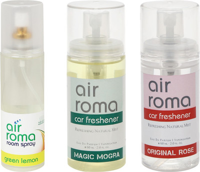 

Airroma Green Lemon, Magic Mogra, Original Rose Spray(320 ml)