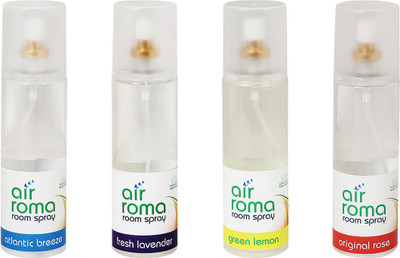 

Airroma Atlantic Breeze, Fresh Lavender, Green Lemon, Original Rose Car Freshener(800 ml)