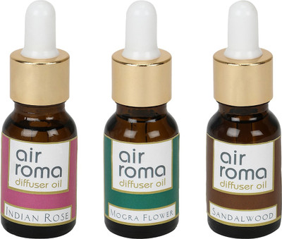 

Airroma Indian Rose, Mogra Flower, Sandalwood Aroma Oil(90 ml)