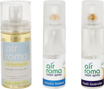 

Airroma Aqua Lime Fresh, Atlantic Breeze, Fresh Lavender Spray(460 ml)