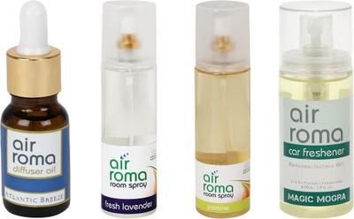 

Airroma Atlantic Breeze, Fresh Lavender, Jasmine, Magic Mogra Aroma Oil(490 ml)
