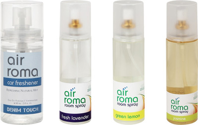 

Airroma Denim Touch, Fresh Lavender, Green Lemon, Jasmine Spray(660 ml)