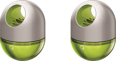 Godrej Fresh Lush Green (Pack of 2) Car Freshener Spray Twist Gel for Car -