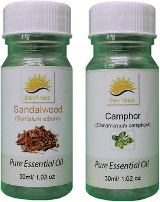 

Devinez Camphor + Sandal Wood Aroma Oil(60 ml)