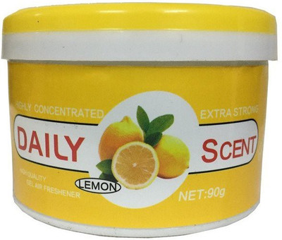 

HappeStop - Daily Scent - Fragrance Lemon - Car Air Freshener - Highly Concentrated - Xtra Strong - Car Freshener(90 g)
