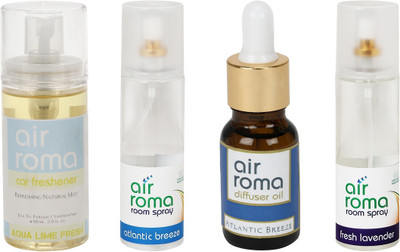

Airroma Aqua Lime Fresh, Atlantic Breeze, Fresh Lavender Aroma Oil, Spray(490 ml)