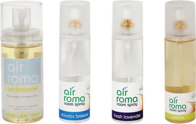 

Airroma Aqua Lime Fresh, Atlantic Breeze, Fresh Lavender, Jasmine Spray(660 ml)