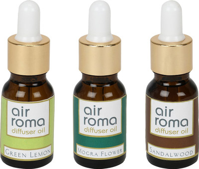

Airroma Green Lemon, Mogra Flower, Sandalwood Aroma Oil(90 ml)