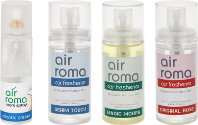 

Airroma Atlantic Breeze, Denim Touch, Magic Mogra, Original Rose Spray(380 ml)