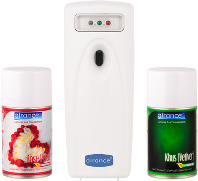 

Airance Rose Petals, Khus (Vetiver) Spray, Automatic Spray, Refill(250 ml)