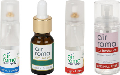 

Airroma Atlantic Breeze, Mogra Flower, Original Rose Aroma Oil, Spray(490 ml)