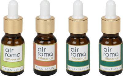 

Airroma Green Lemon, Mandarin, Mogra Flower Aroma Oil, Spray(90 ml)