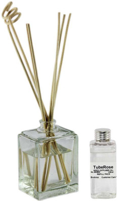 Brahmz TubeRose Aroma Oil, Diffuser Set(100 ml)