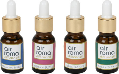 

Airroma Atlantic Breeze, Indian Rose, Mandarin, Mogra Flower Car Freshener(90 ml)