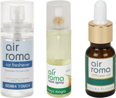 

Airroma Denim Touch, Magic Mogra, Mogra Flower Aroma Oil, Spray(275 ml)