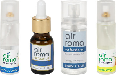 

Airroma Atlantic Breeze, Denim Touch, Green Lemon Car Freshener(490 ml)