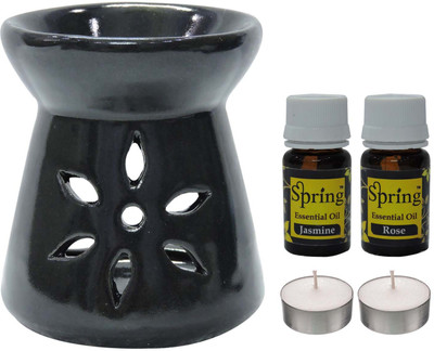 SPRING Jasmine, Rose Aroma Oil, Diffuser Set(20 ml)