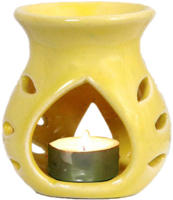 Satchitanand Lemongrass Diffuser Set Ceramic Leafy Handi