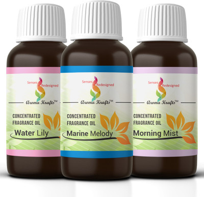 

Aroma Krafts Water Lily, Marine Melody, Morning Mist Aroma Oil(45 g)