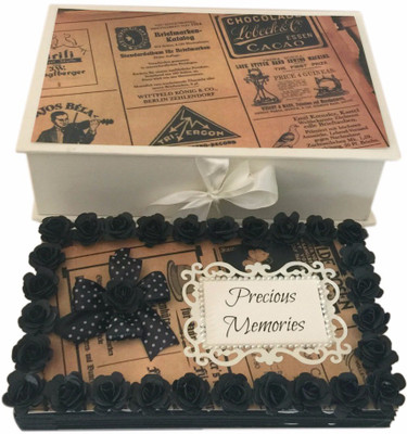 

Crack of Dawn Crafts Precious Memories Handmade Photo Album- Vintage Newspaper Album(Photo Size Supported: 4 x 6 inch)