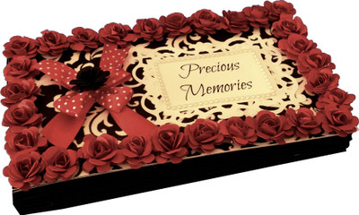 

Crack of Dawn Crafts Precious Memories Handmade Photo -Red & Black Album(Photo Size Supported: 4 x 6 inch)