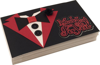 

Crack of Dawn Crafts Bow Tie Photo Album-Red & Black Album(Photo Size Supported: 4 x 6 inch)