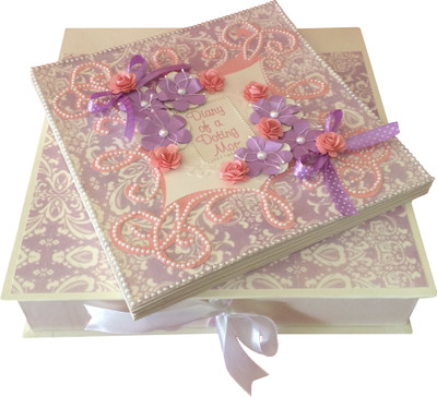 

Crack of Dawn Crafts Diary of a Doting Mom Scrapbook - Pink and Lavender Album(Photo Size Supported: 4 x 4 inch)