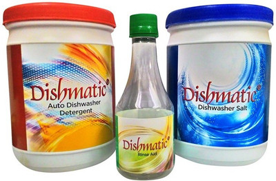 Dishmatic Automatic Dishwasher Detergent, Rinse Aid & Salt(2200 g)